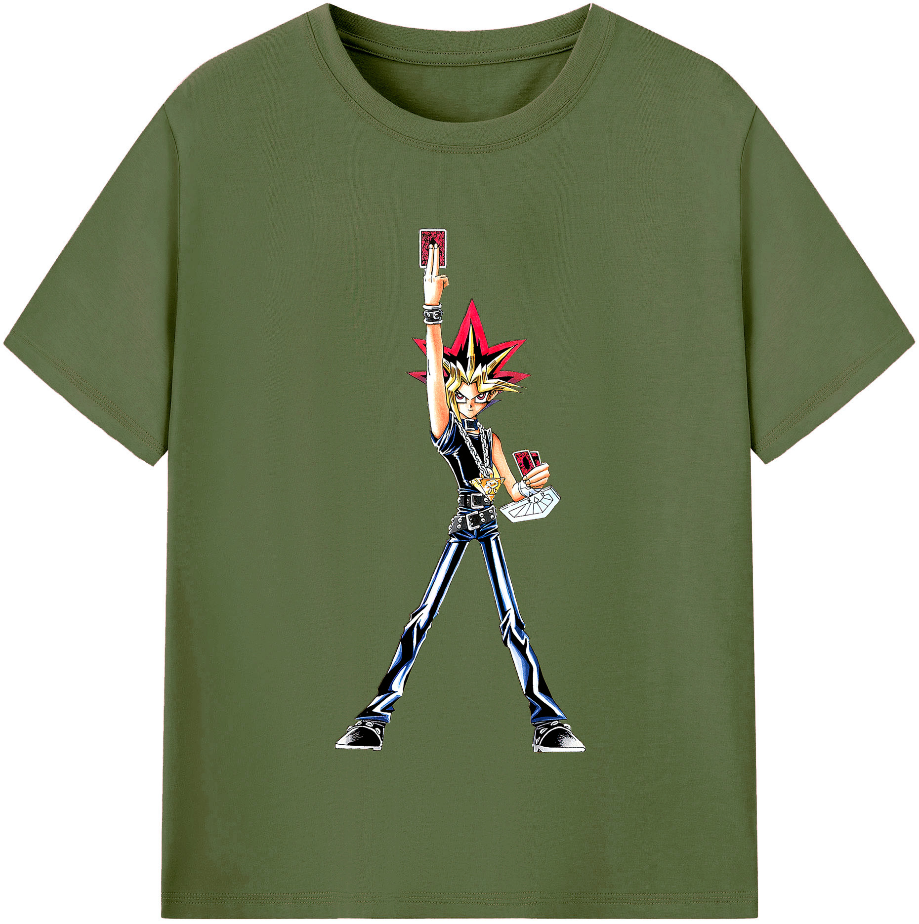 （画像用） 遊☆戯☆王 Yu-Gi-Oh! 綿100％半袖Tシャツ（フロントプリント）